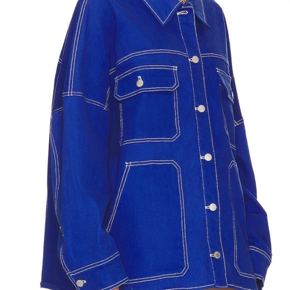 By Dyln Jackets & Coats Dy Dyln Cooper Jacket In Cobalt Blue Poshmark